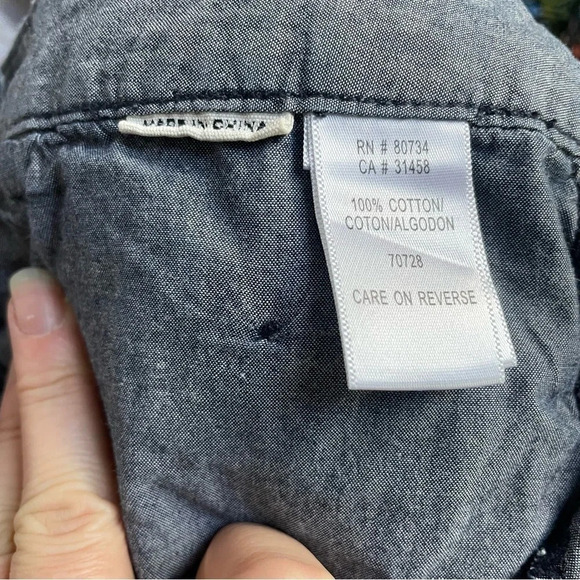 >90%OFF❣️ BCBG Maxazria Kendra Chambray Cropped Pants, 28 - Picture 7 of 12